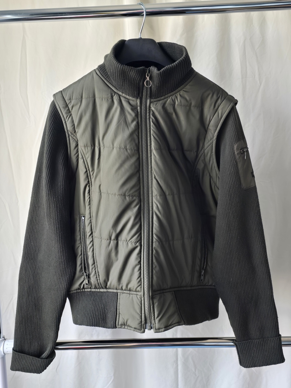 Harley-Davidson Olive Green Quilted Puffer Jacket Wemons XL